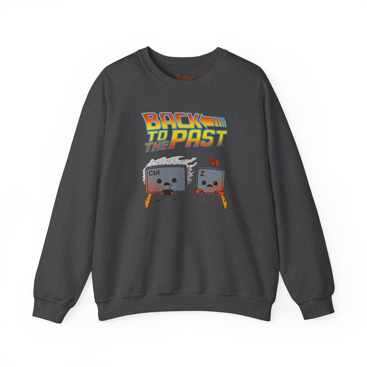 Black t-shirt with Back to the Past Ctrl Z Sweatshirt Tech Programmer Parody