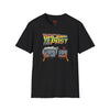 White t-shirt with Back to the Past Ctrl Z Tech Programmer Parody
