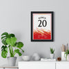 West Ham Bowen 20 Conference League Final 2023 third kit poster on wall