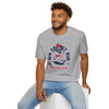 White t-shirt with Forrest Gump Running Club Movie Parody
