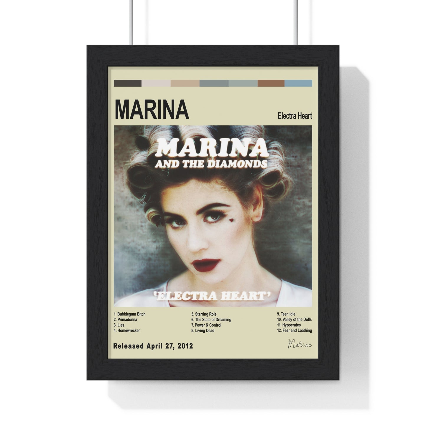 MARINA - Electra Heart Album Cover Poster