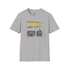 Navy t-shirt with Back to the Past Ctrl Z Tech Programmer Parody