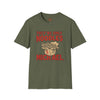 Green t-shirt with They're Only Noodles Michael Horror Movie Parody