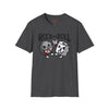 Green t-shirt with Rock and Roll Music Pun