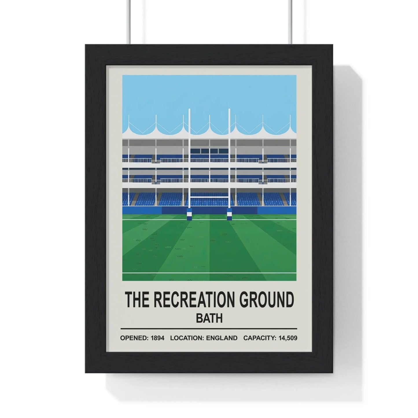 The Recreation Ground Bath stadium poster print wall art