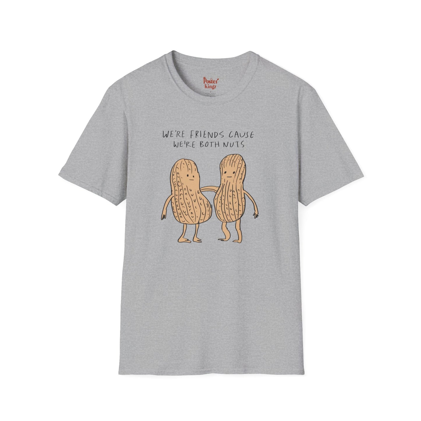 Light Blue t-shirt with We're Both Nuts Best Friend Peanut
