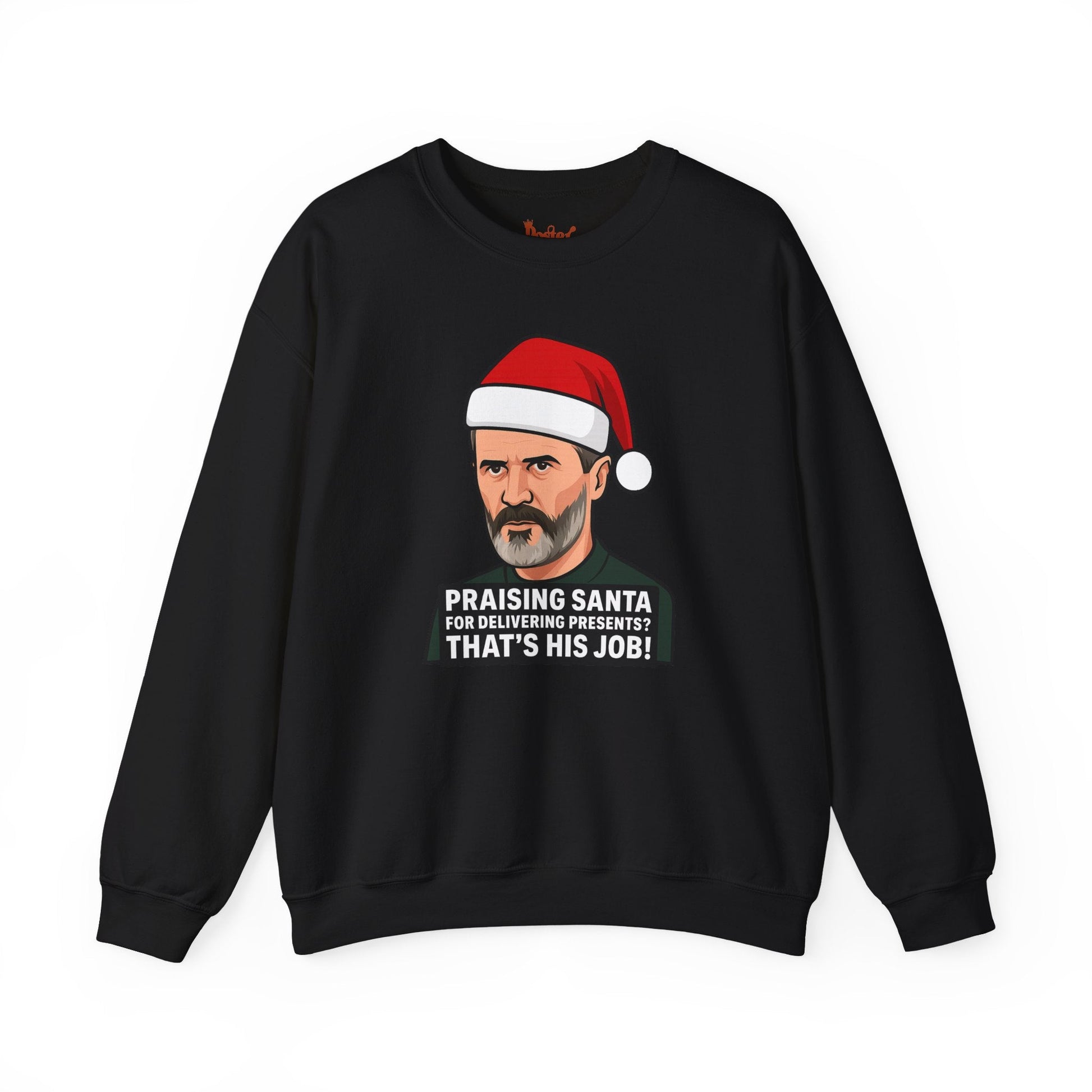 Ash t-shirt with Roy Keane Santa Christmas Sweatshirt Football Parody