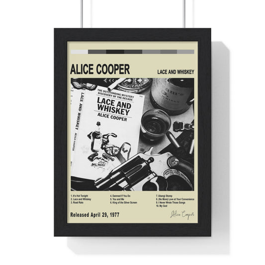 Alice Cooper - Lace and Whiskey Album Poster