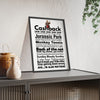 I'm Alan Partridge word cloud quotes print framed on a wall - unofficial fan art by Poster Kingz