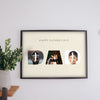 Lifestyle - Personalised Father's Day Photo Print hanging on a living room wall