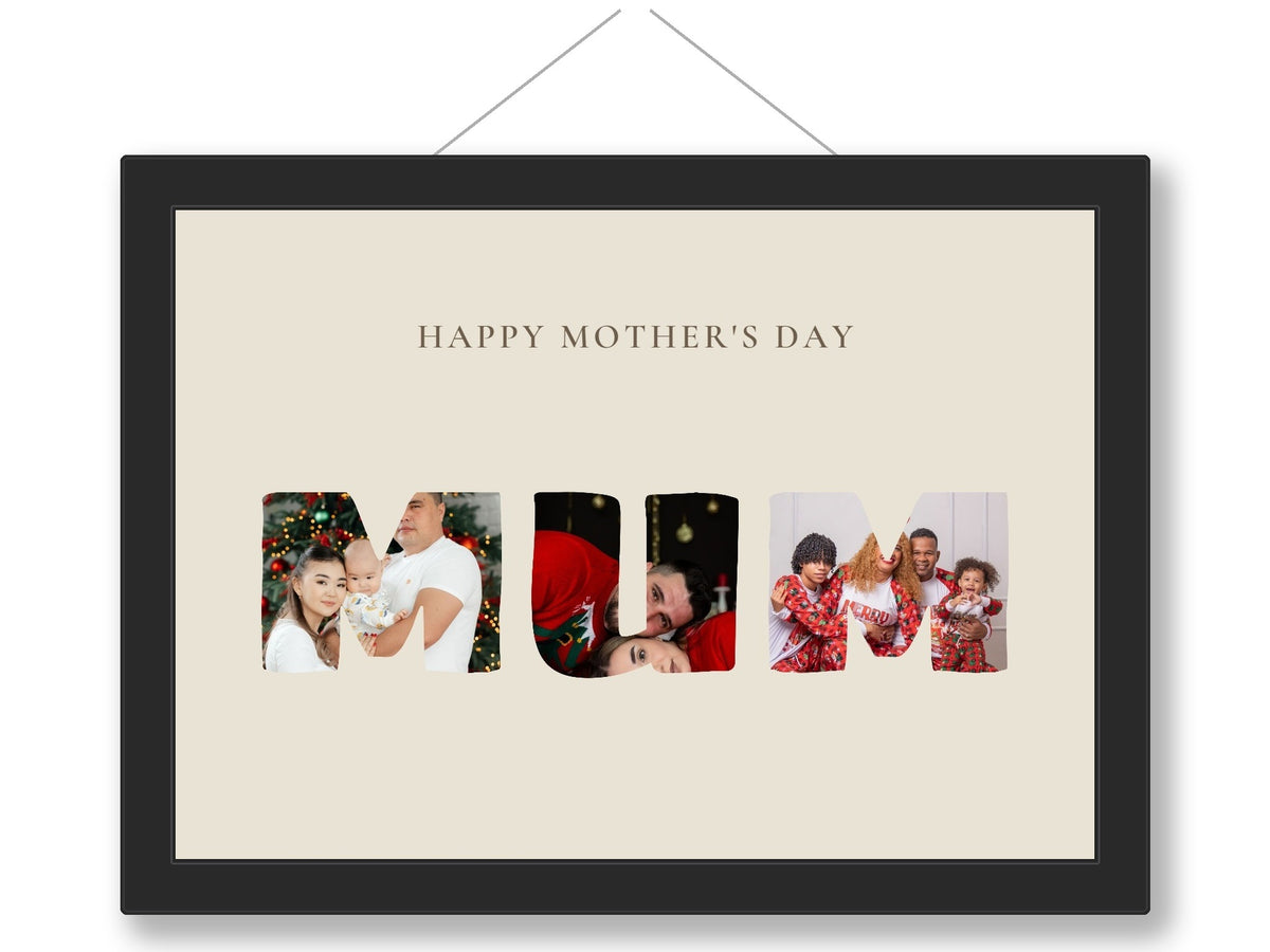 Personalised Mother's Day Photo Print - framed print