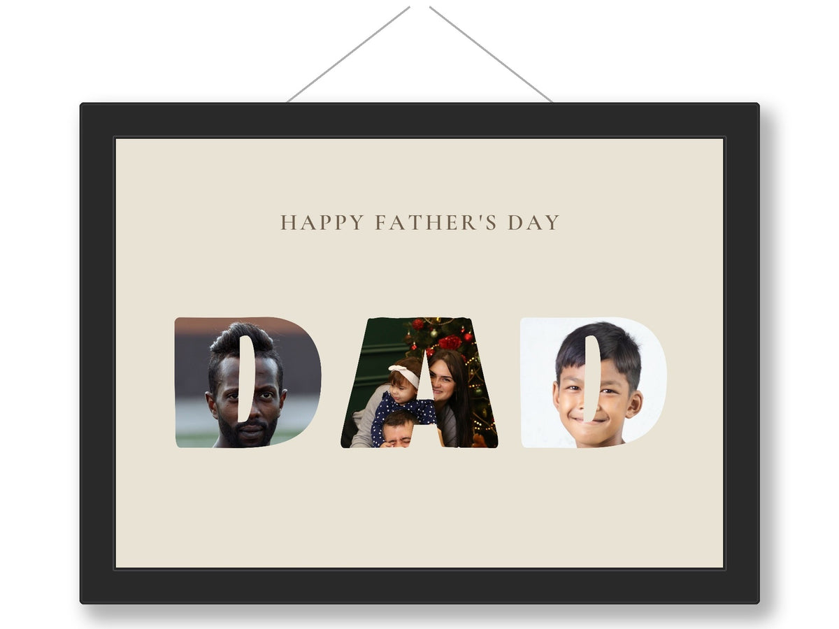 Personalised Father's Day Photo Print - framed print
