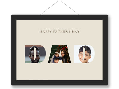 Personalised Father's Day Photo Print - framed print