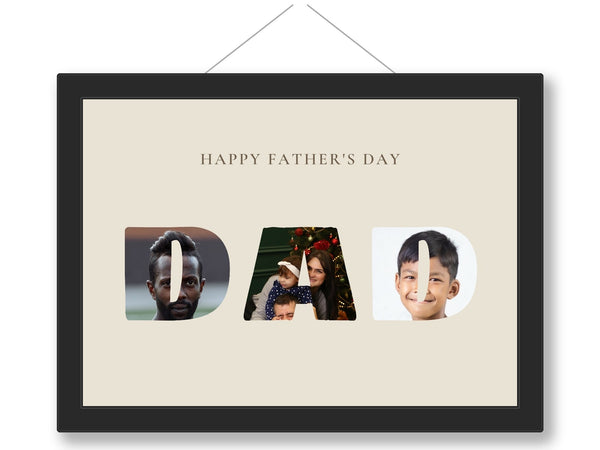 Personalised Father's Day Photo Print - framed print