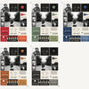 Five colourways - red, sage green, navy, burnt rust, ink and cream