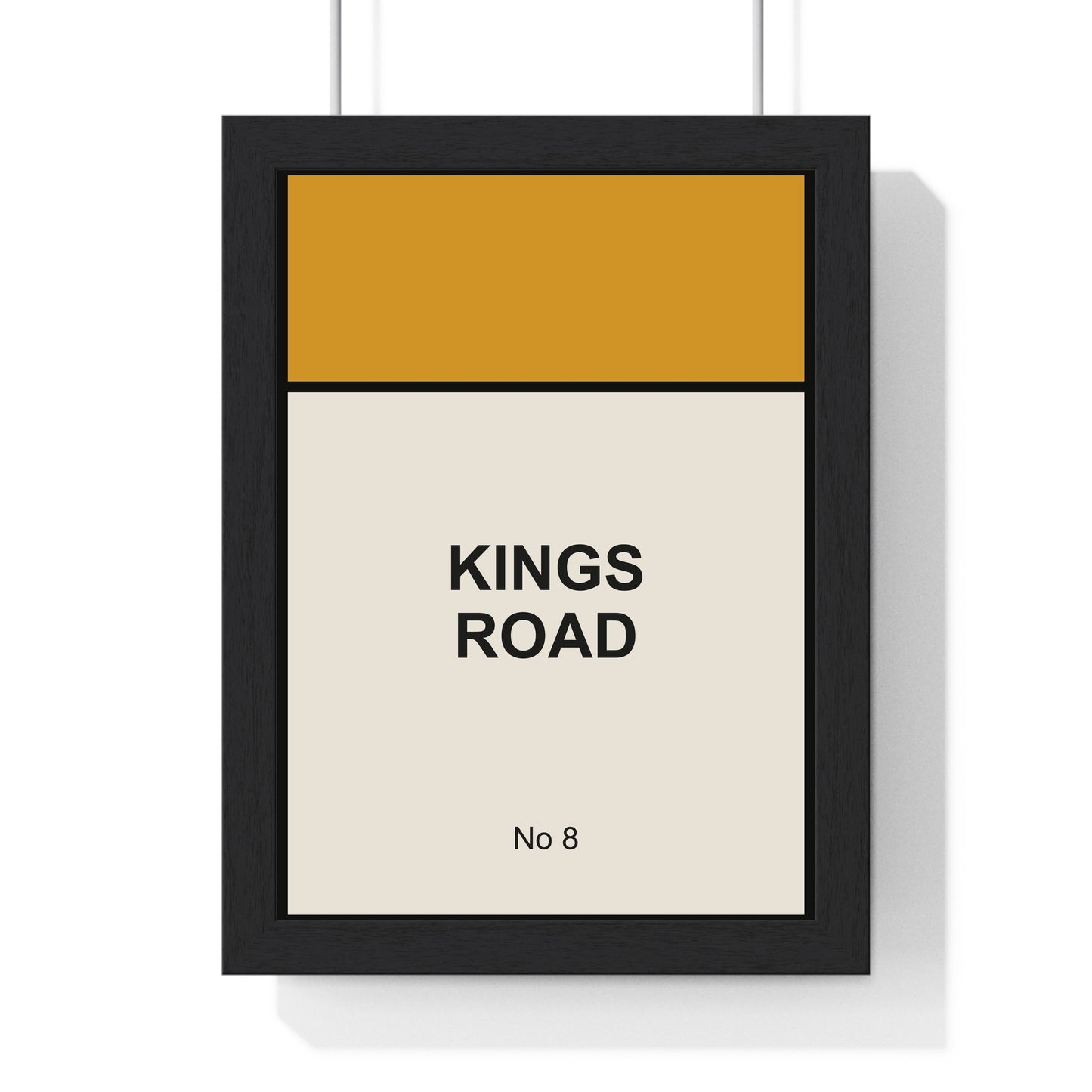 Personalised Street Sign Poster | Custom Monopoly Style Print | Any Colour