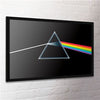 Close-up of Pink Floyd prism splitting rainbow spectrum artwork on maxi poster
