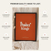 Poster Kingz premium quality: 180gsm lustre paper, archival inks, 18mm matt black frame with perspex front, printed in the UK