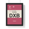 Personalised Boarding Pass Poster | Custom Airport Code Travel Print