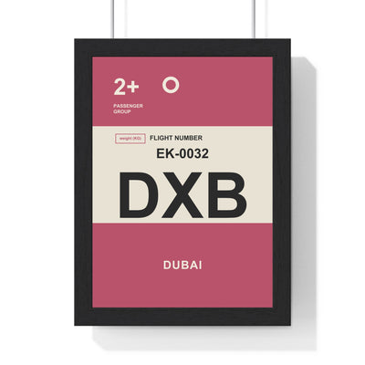 Personalised Boarding Pass Poster | Custom Airport Code Travel Print