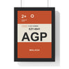 Personalised Boarding Pass Poster | Custom Airport Code Travel Print