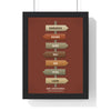 Rust custom travel signpost poster for holiday memories