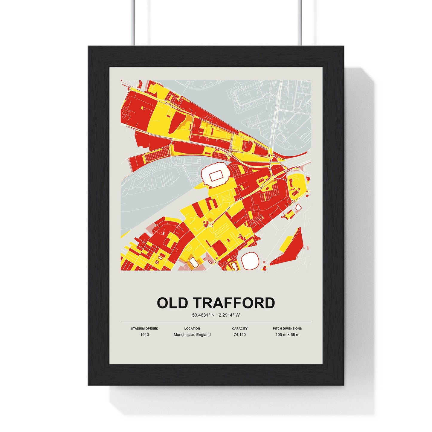 Custom Stadium Map Print | Any Ground, Any Sport — Personalised Map Poster