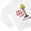 Grey t-shirt with A Christmas Story Fragile Fra Gee Lay Sweatshirt Xmas Movie close-up
