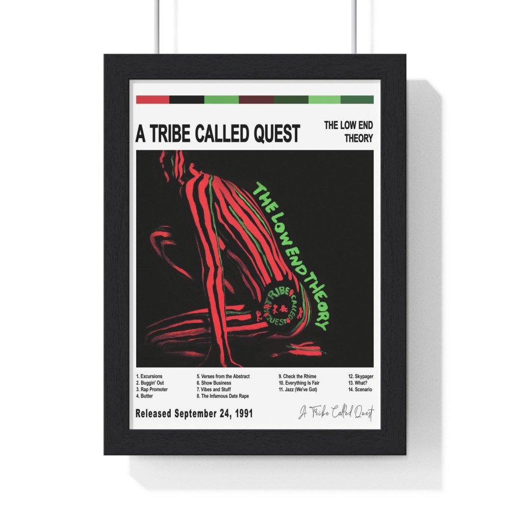 A Tribe Called Quest - The Low End Theory Album Cover Poster - Poster Kingz - A5 (unframed) - White - 