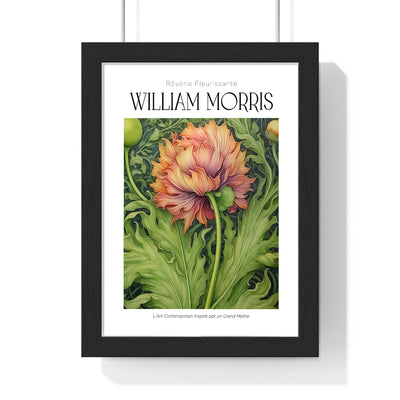 11x14-06 poster framed in black wood frame, modern living room wall art