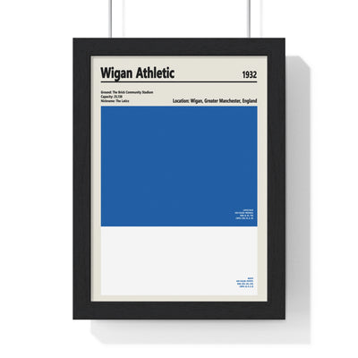 Wigan Athletic colour swatch print in blue and white