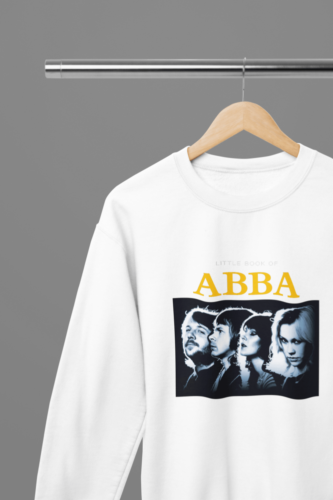 ABBA Music T-Shirt/Sweatshirt - Poster Kingz - S - Design 3 Sweatshirt - White