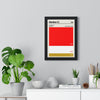 Framed Aberdeen Football colour swatch print