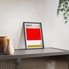 Framed Aberdeen Football colour swatch print