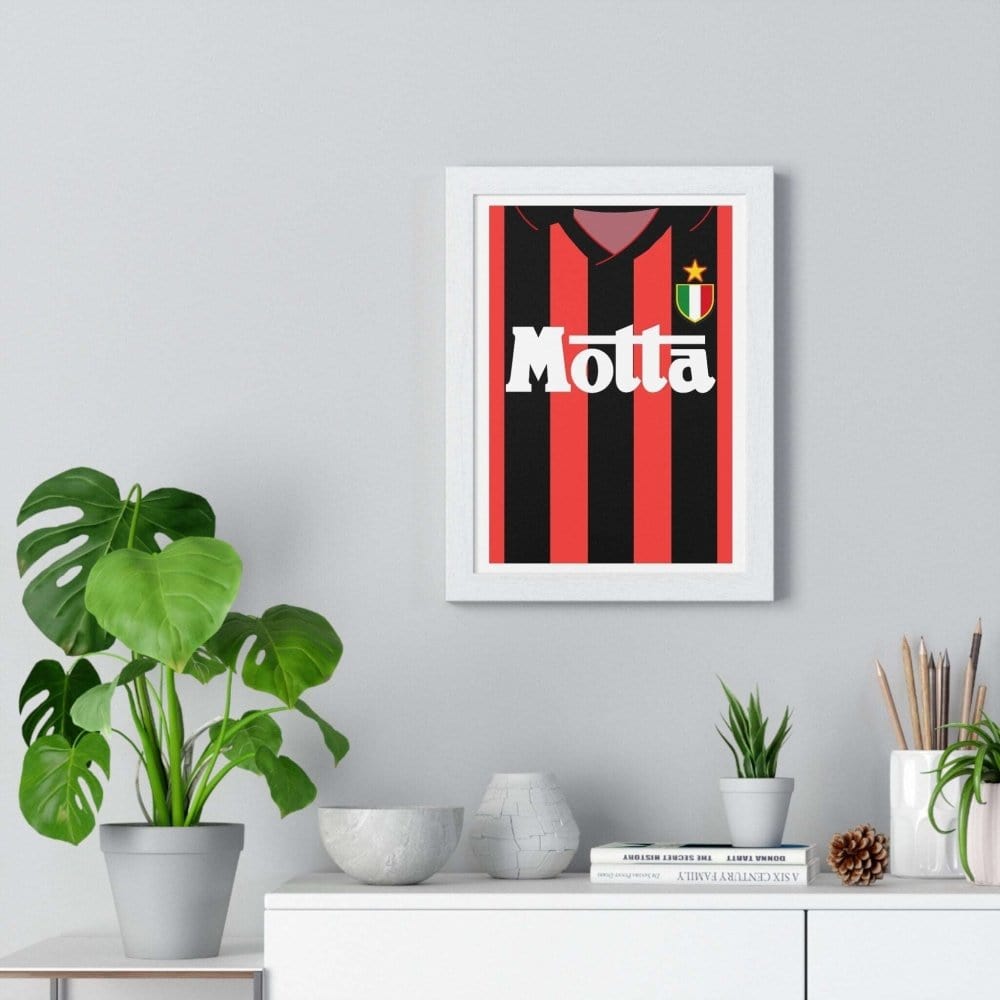 Framed AC Milan Football poster close-up