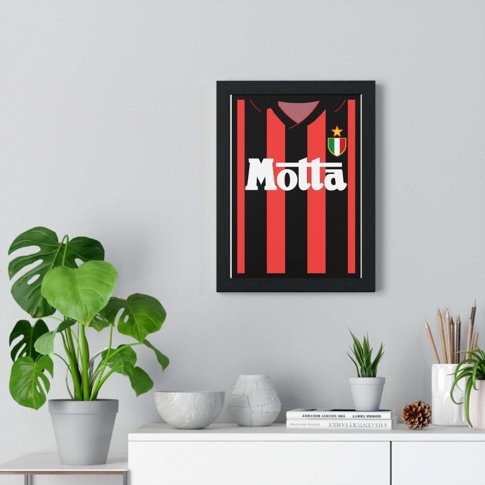 Framed AC Milan Football poster close-up