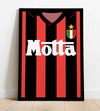 Framed AC Milan Football poster back view
