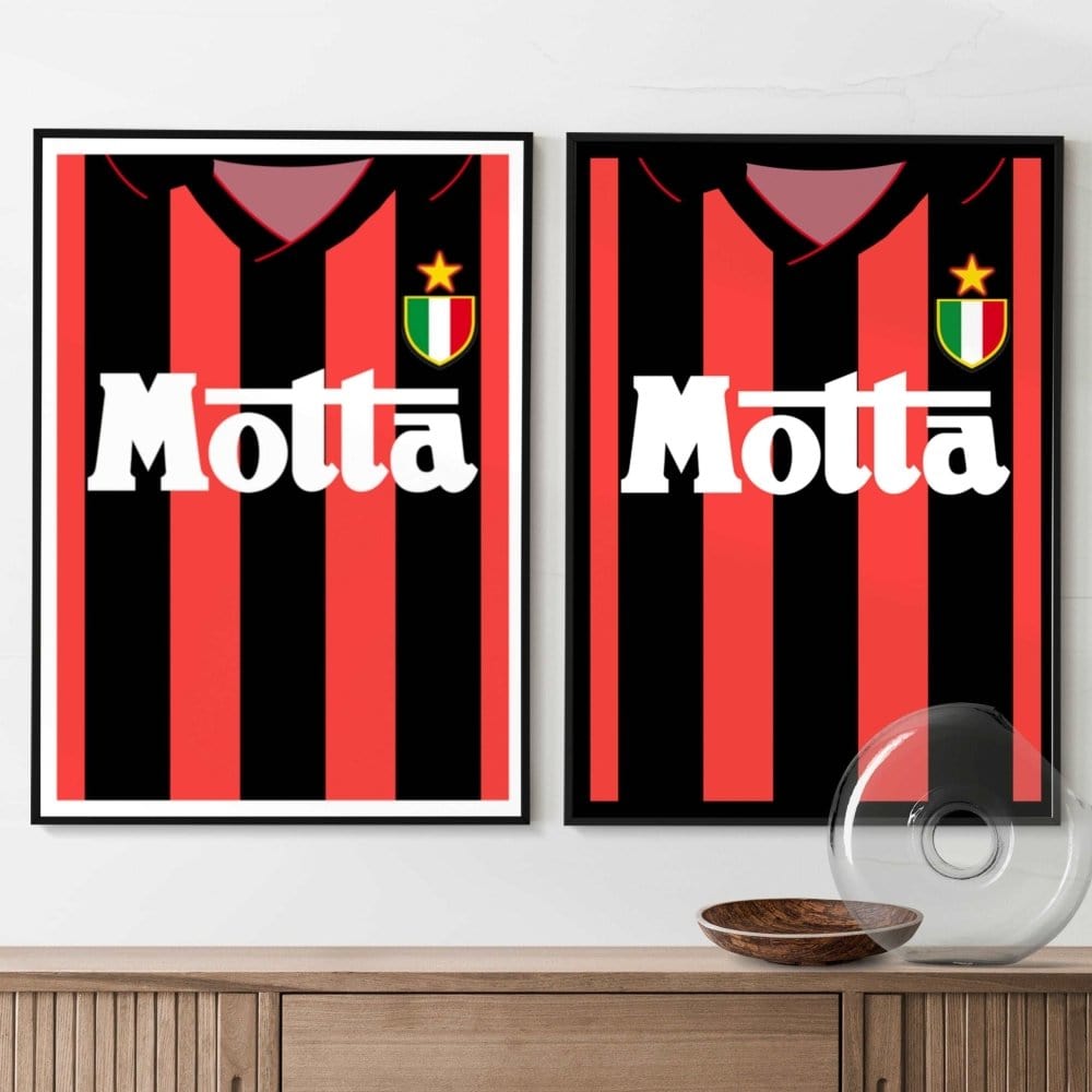 Framed AC Milan Football poster