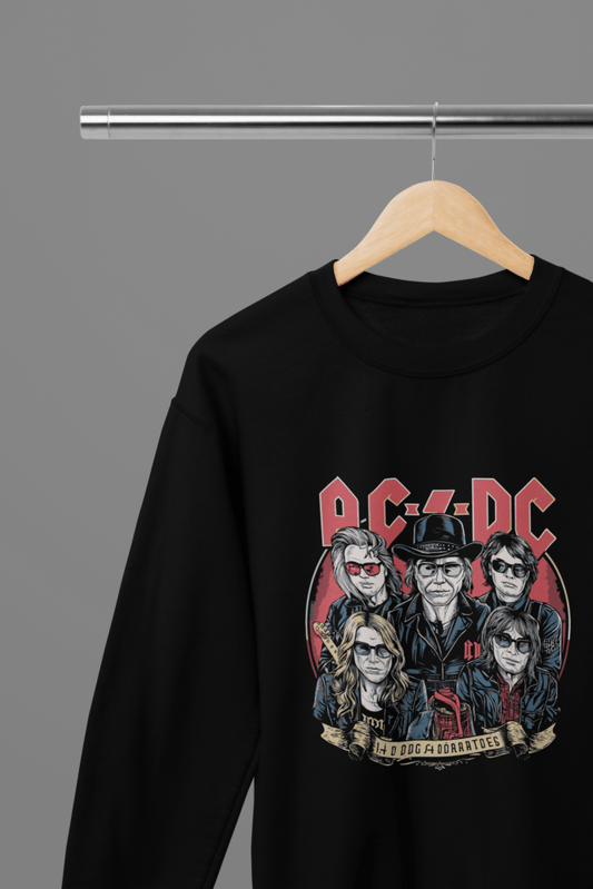 ACDC Music T-Shirt/Sweatshirt - Poster Kingz - S - Sweatshirt - Black