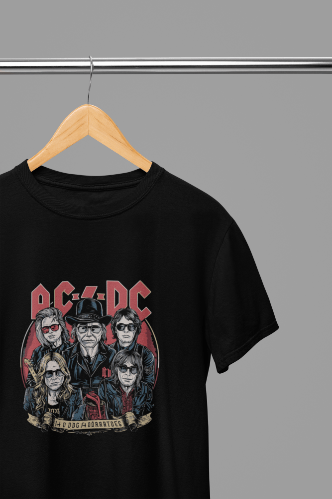 ACDC Music T-Shirt/Sweatshirt - Poster Kingz - S - T-Shirt - Black