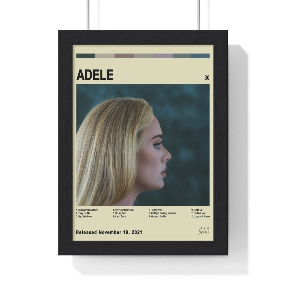 Adele - 30 Album Cover Poster - Poster Kingz - A5 (unframed) - Vintage - 