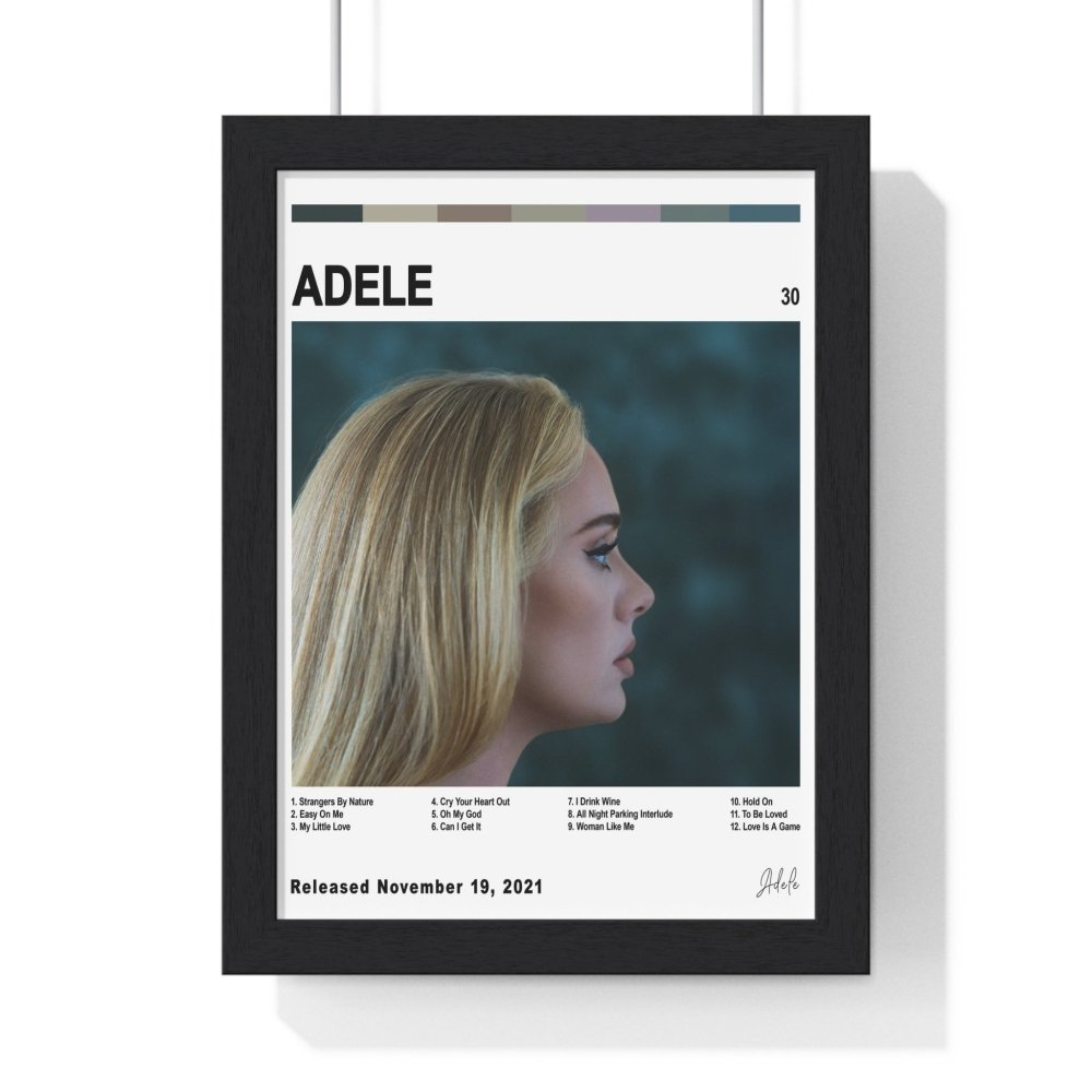 Adele - 30 Album Cover Poster - Poster Kingz - A5 (unframed) - White - 