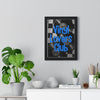 05 Vinyl Records framed poster displayed on living room wall above furniture