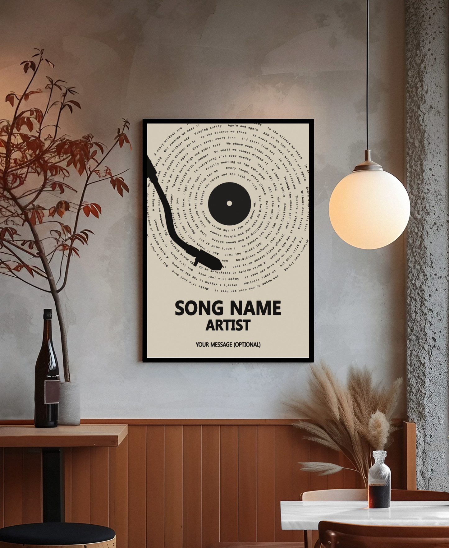 Framed custom print wall display