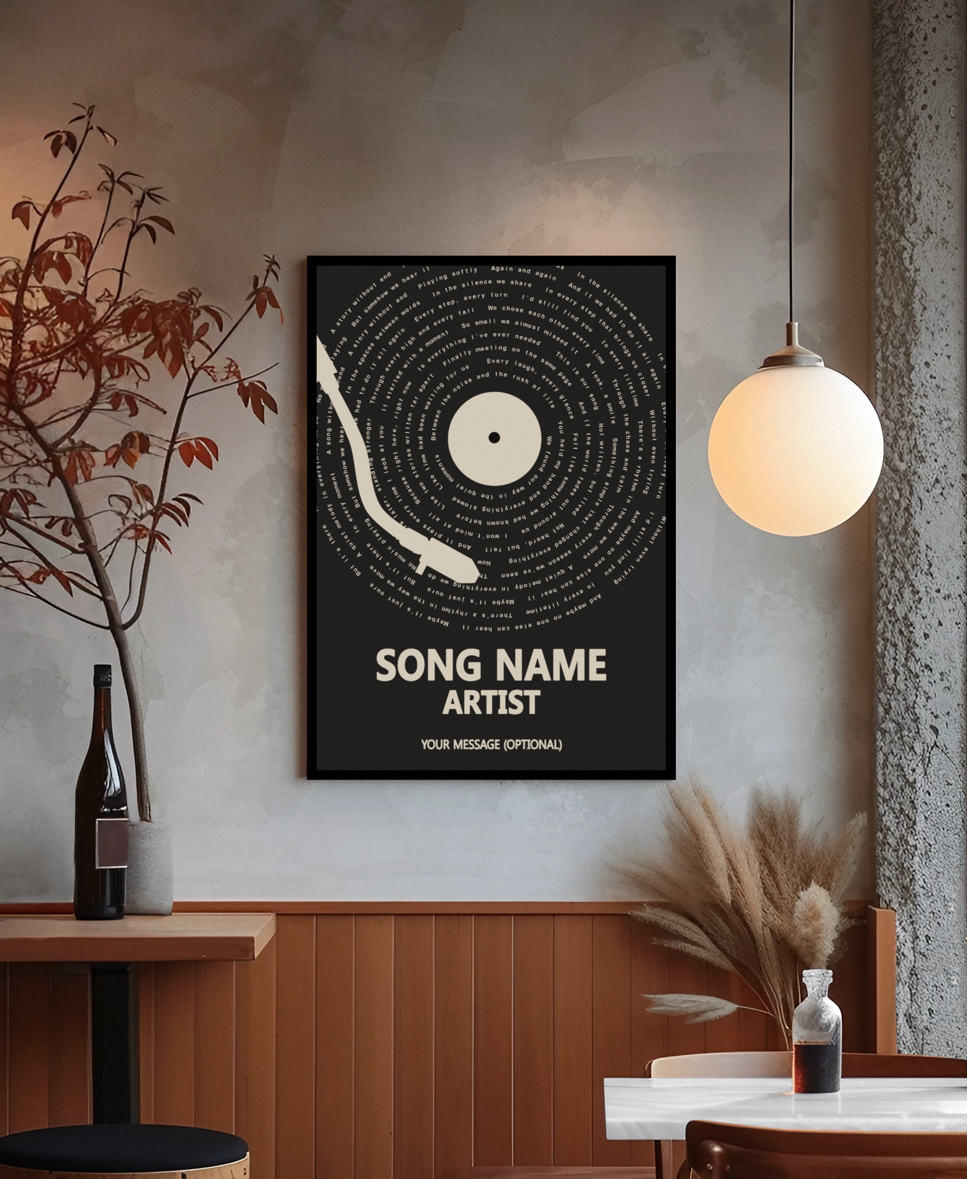 Framed custom print wall display