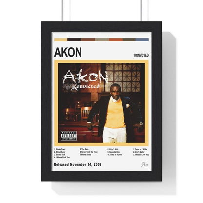 Akon - Konvicted Album Cover Poster - Poster Kingz