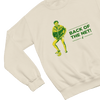 Sand t-shirt with Alan Partridge Back of the Net & Sweatshirt Parody flat lay