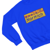 Grey t-shirt with Alan Partridge Radio Norwich & Sweatshirt Parody back view