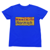 Grey t-shirt with Alan Partridge Radio Norwich & Sweatshirt Parody close-up