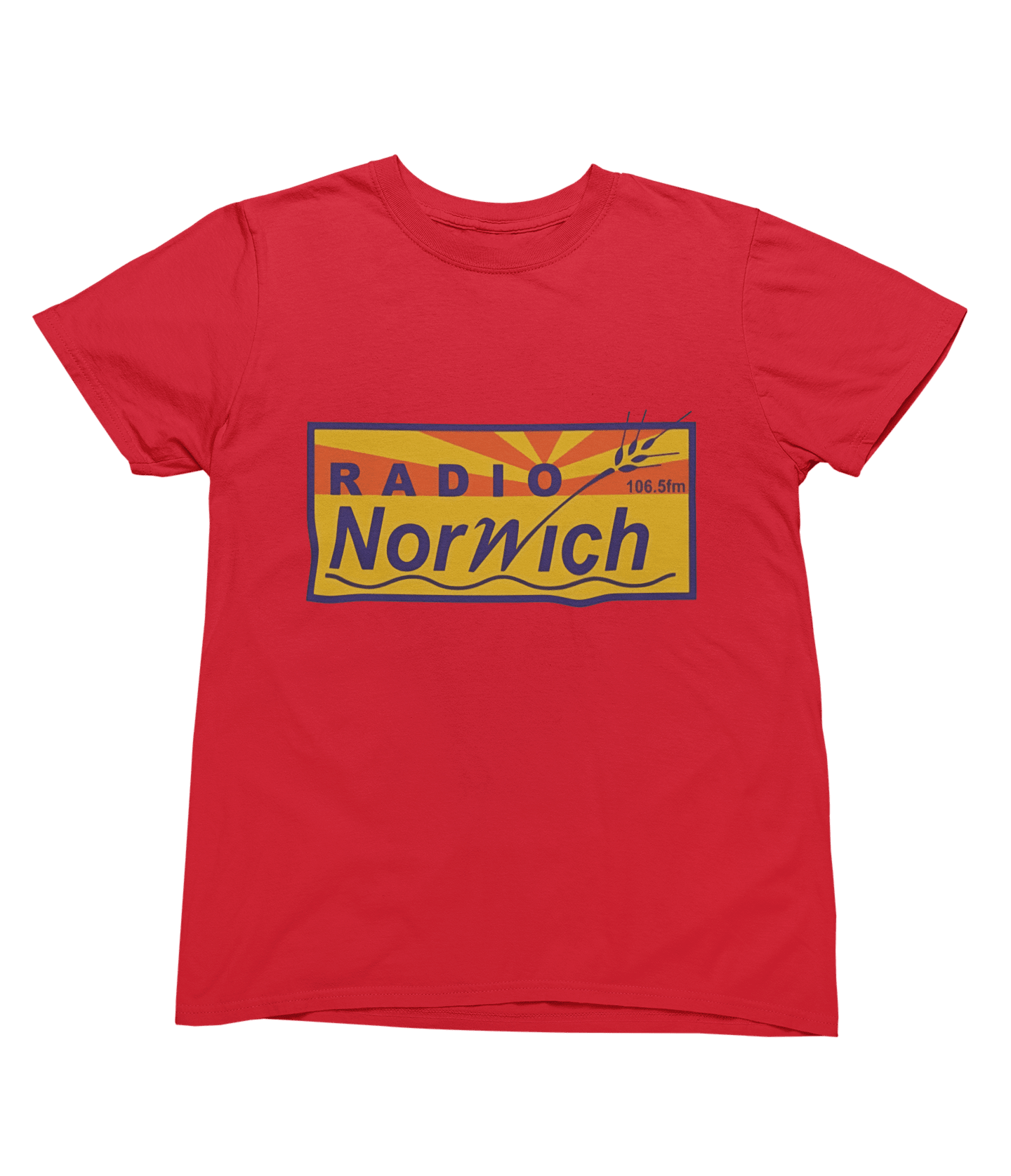 White t-shirt with Alan Partridge Radio Norwich & Sweatshirt Parody